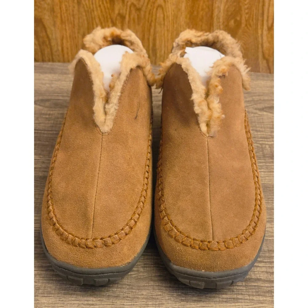 Clarks Mid Casual‎ Slippers Shoes Mens Size 10 Brown Tan